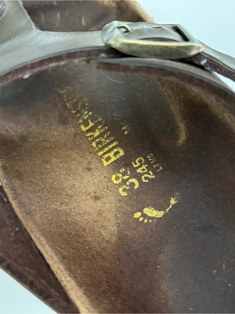 Birkenstock Gizeh Dark Brown Birko-Flor Thong Sandals | EU 38 - Picture 9 of 9